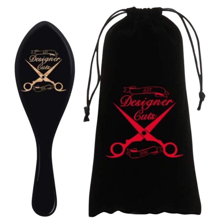 Hard wave brush with velvet bag